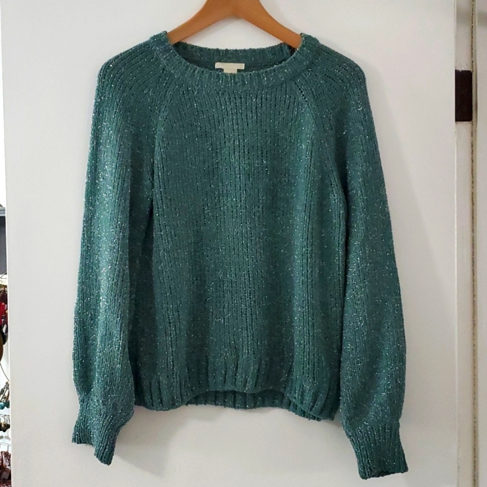 ‼️3 for $12‼️H&M Blue-Green Sparkly Sweater